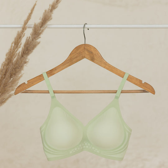 Cali Sage Green Non-Wired Padded Bra