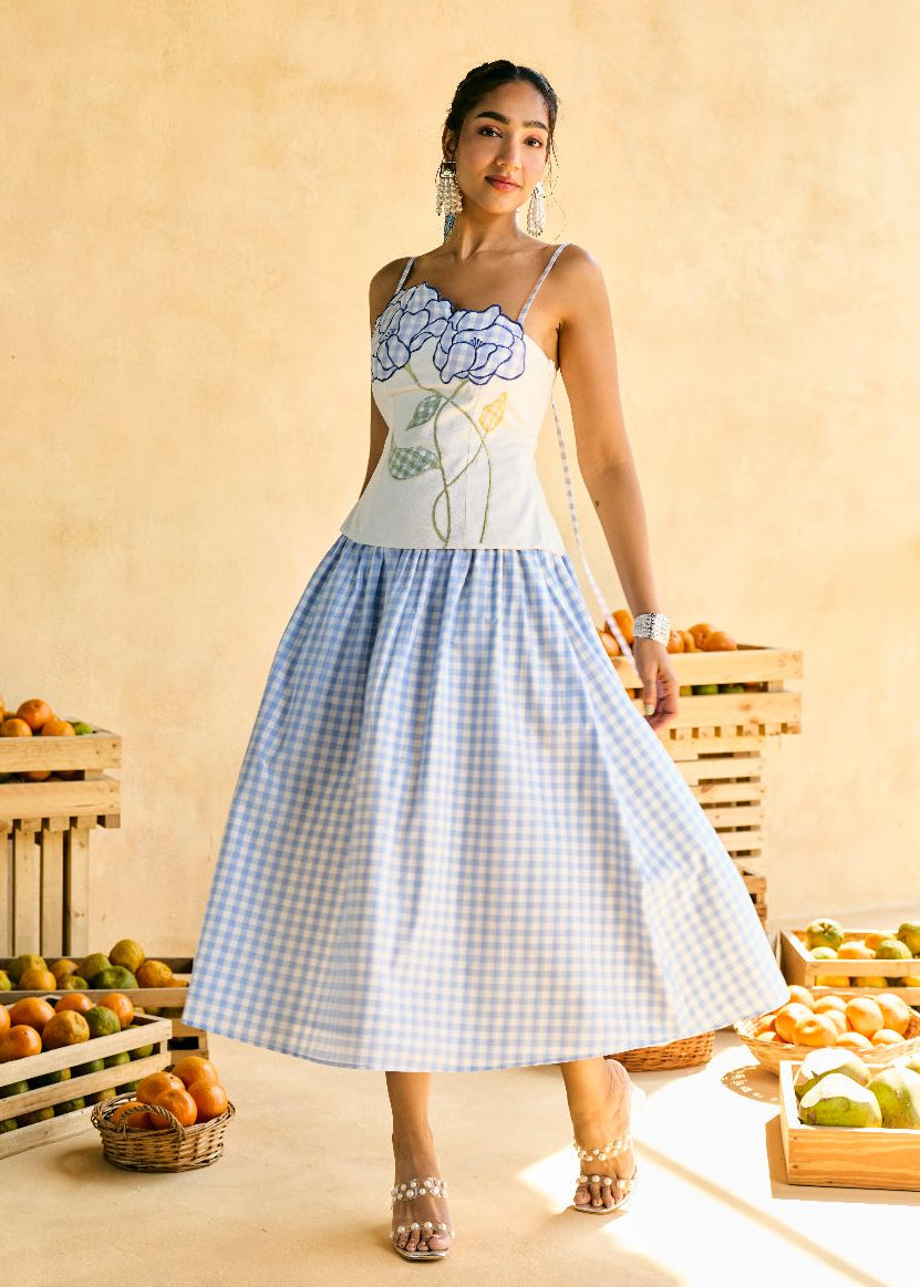 Aasmaani Picnic Embroidered Camisole Top