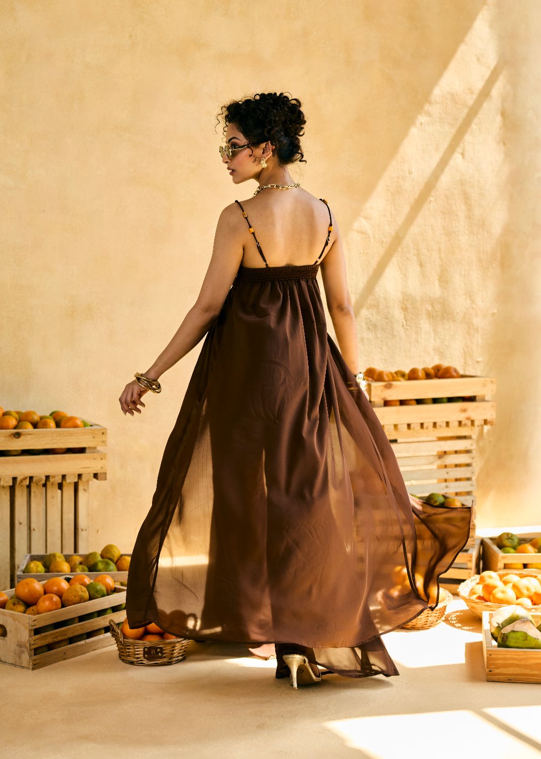 Juhi Cocoa Ember Bustier Top