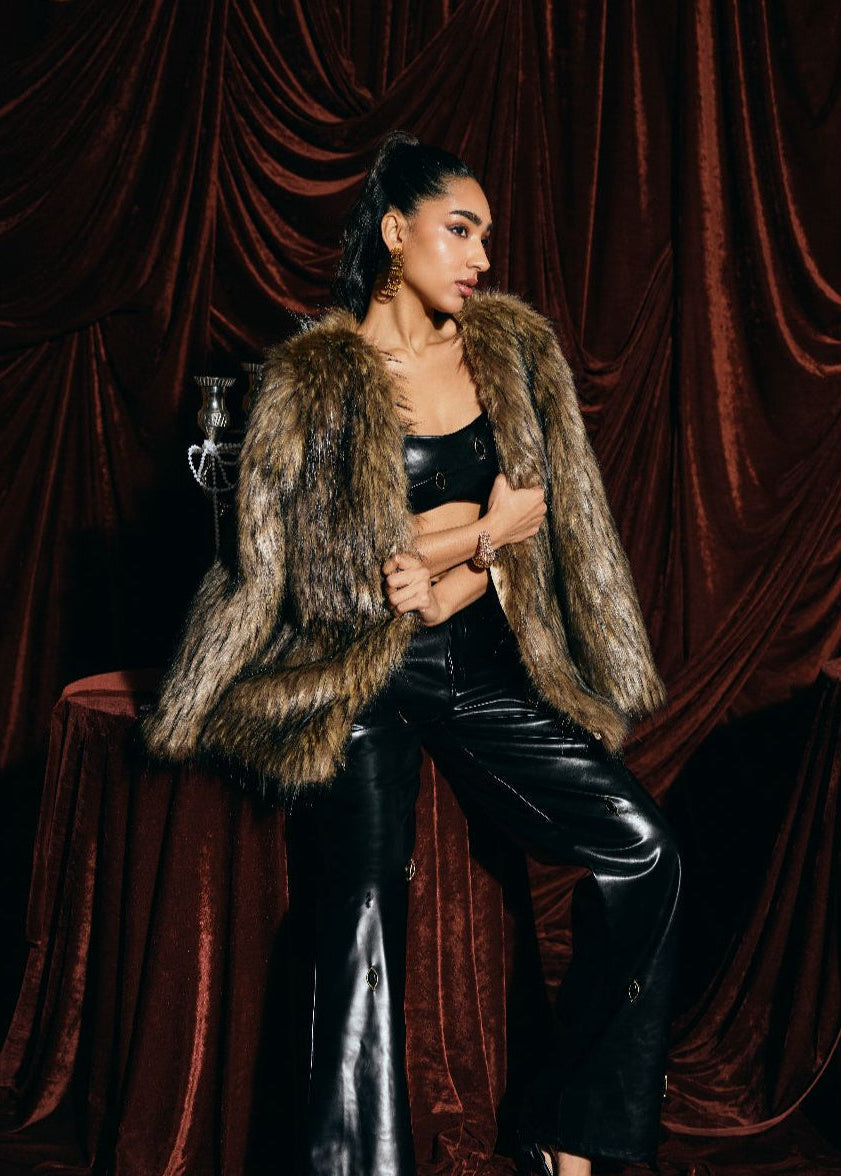 Luxe Ember Faux Fur Jacket