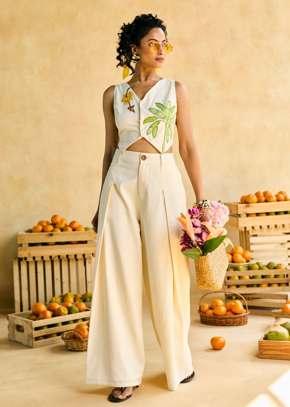 Kelam Phool Embroidered Top