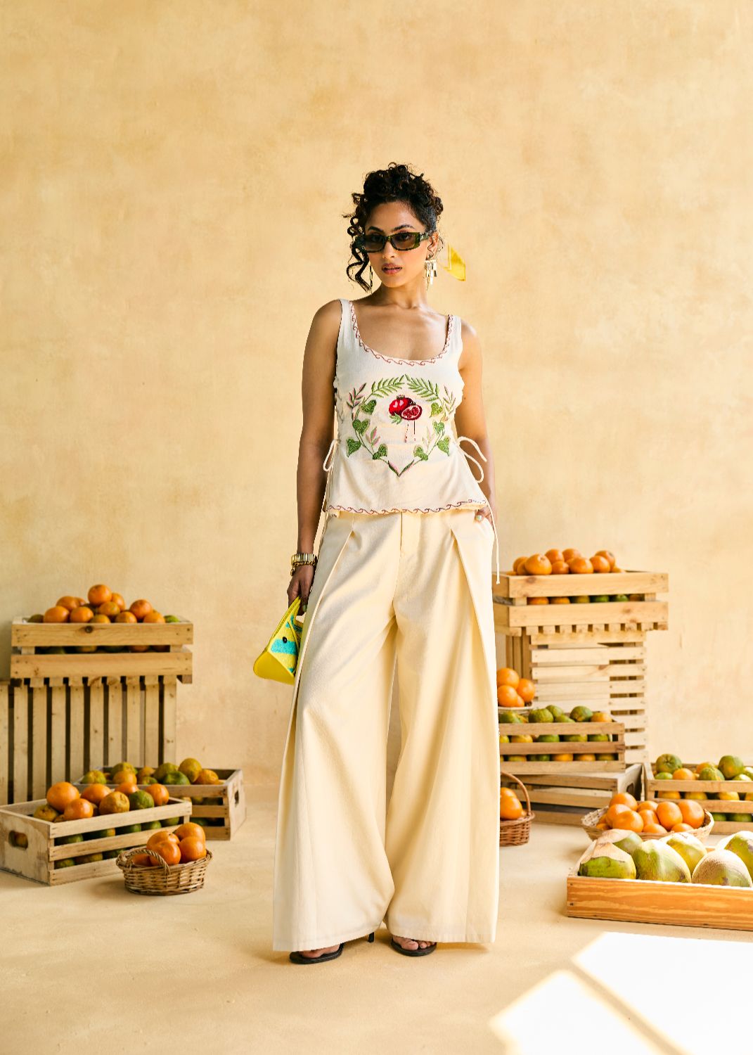 Anaar Bloom Embroidered Top