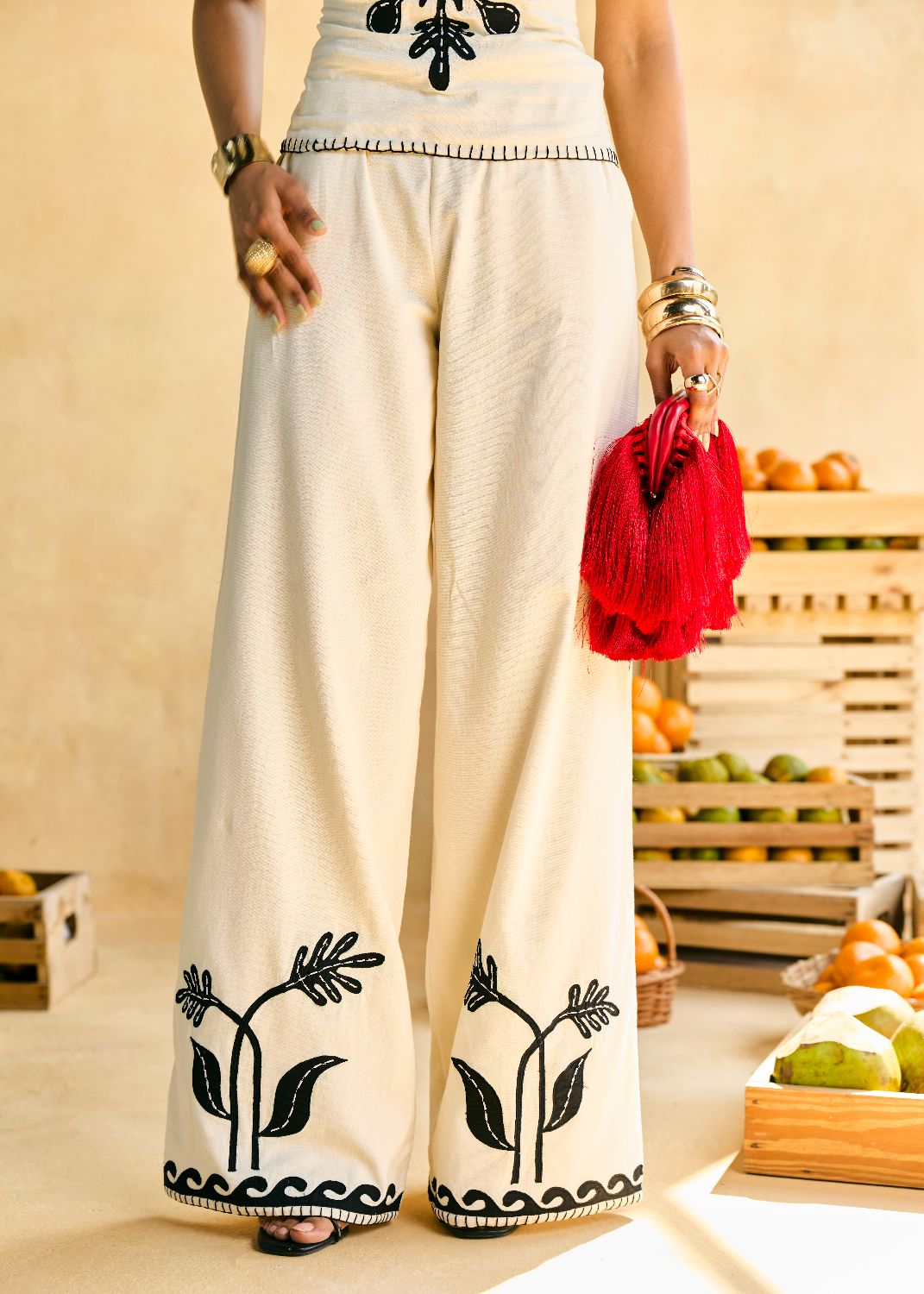 Kala Khatta Embroidered Pants
