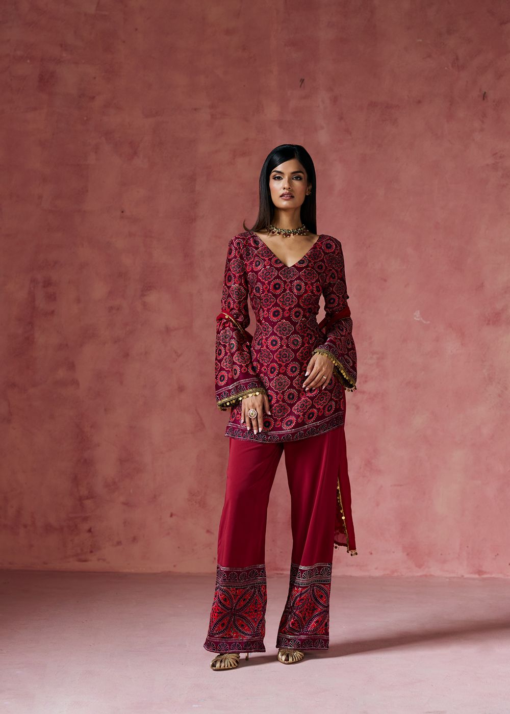 Aishwarya Ajrakh Print Kurta Set