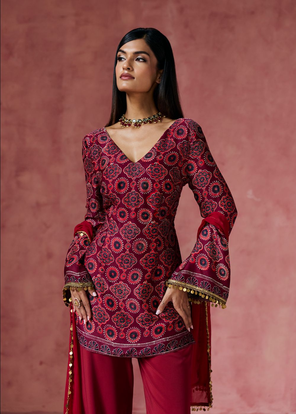 Aishwarya Ajrakh Print Kurta Set