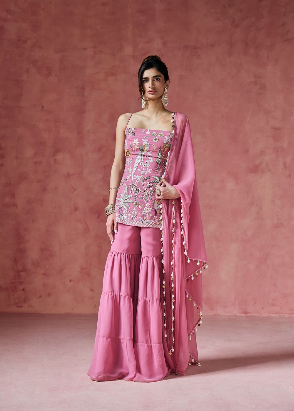 Falak Embroidered Sharara Set