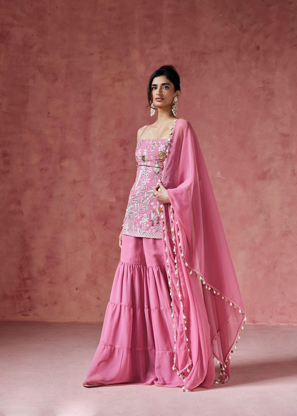 Falak Embroidered Sharara Set