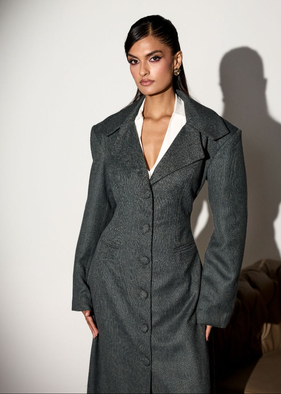 Scottsie White Tie Detail Structured Shirt