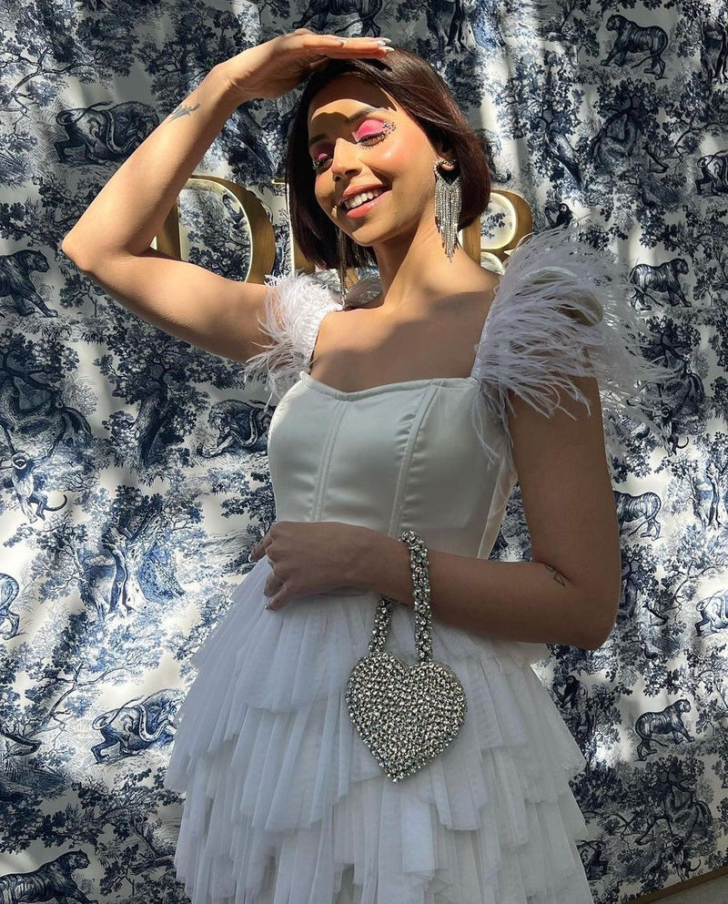 Marishka White Corset Mini Dress