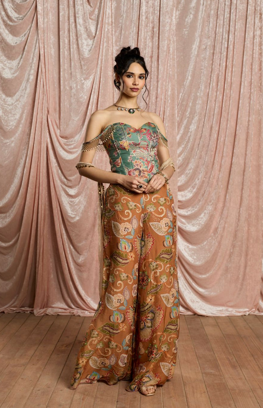 Mehrab Floral Corset