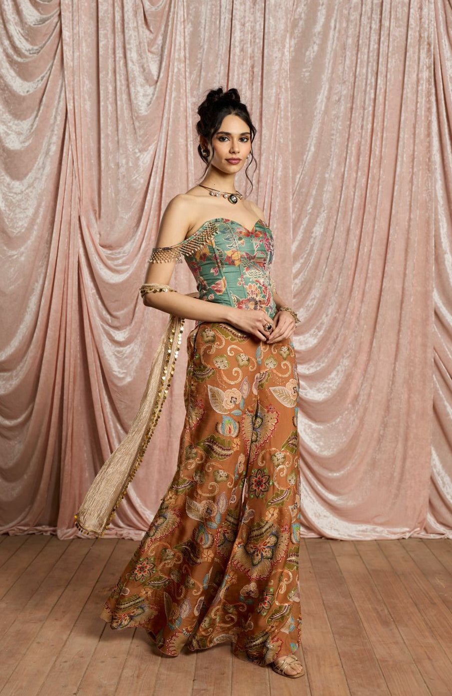 Mehrab Floral Corset