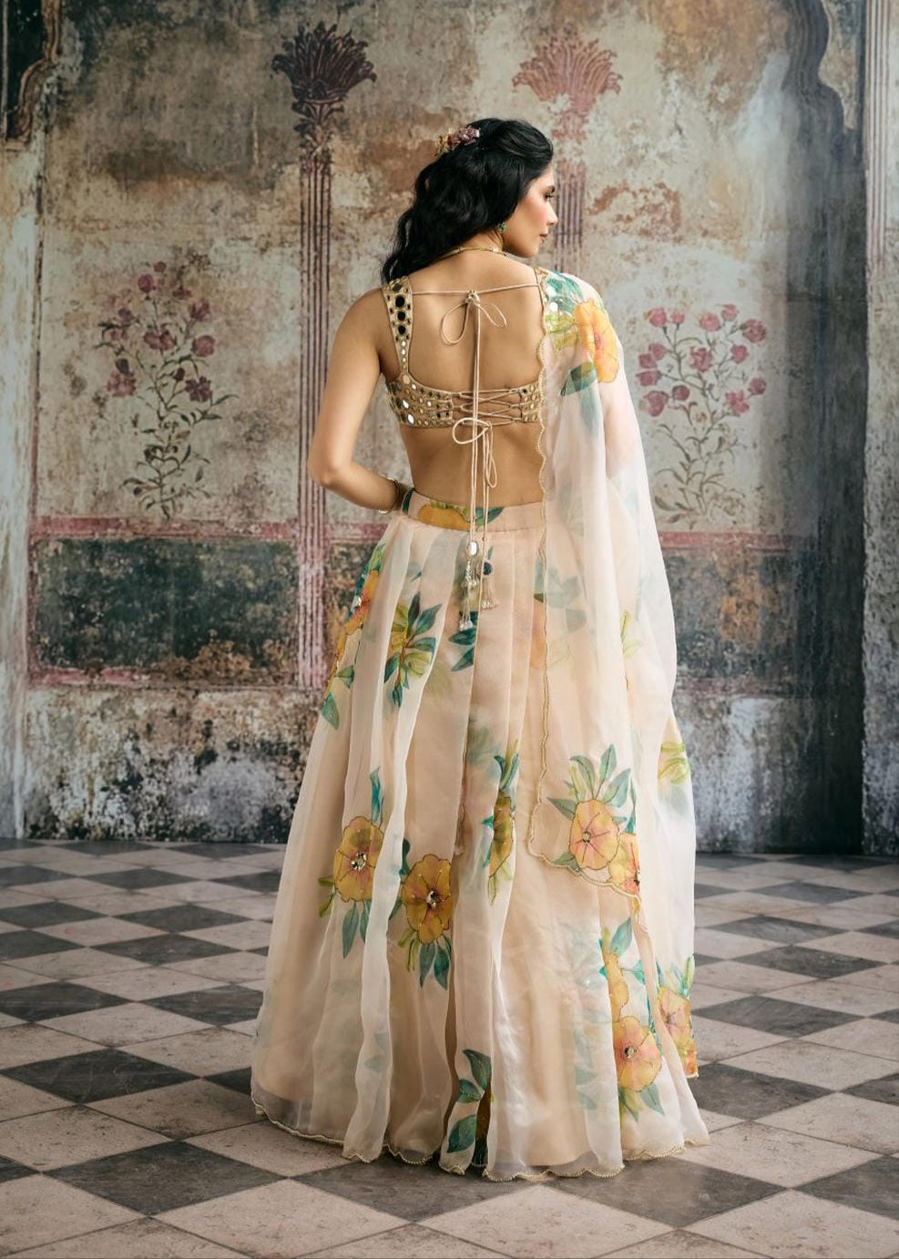 Aarvi Mirror Hand Embroidered Blouse