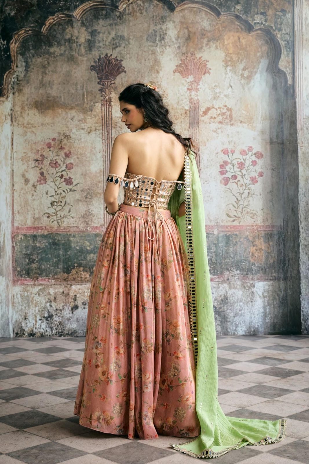 Mehar Mirror Hand Embroidered Corset Blouse