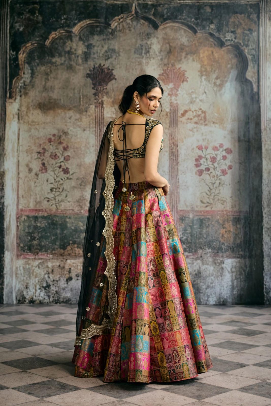 Soundarya Black Hand-Embroidered Blouse