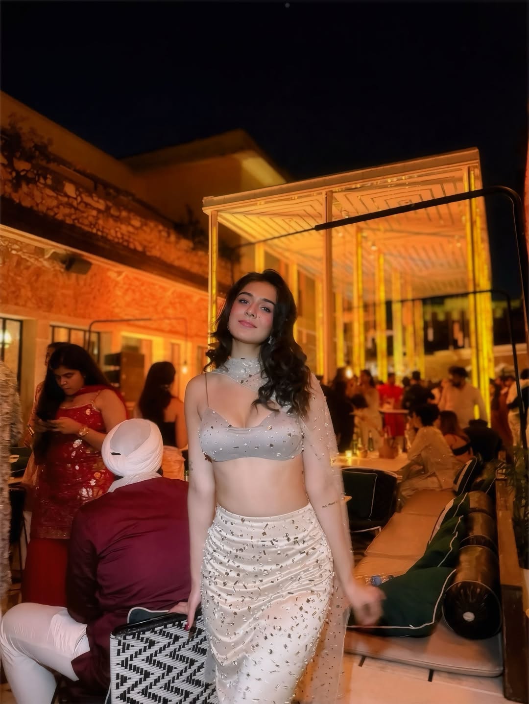 Alfiya Rhinestone Embellished Blouse