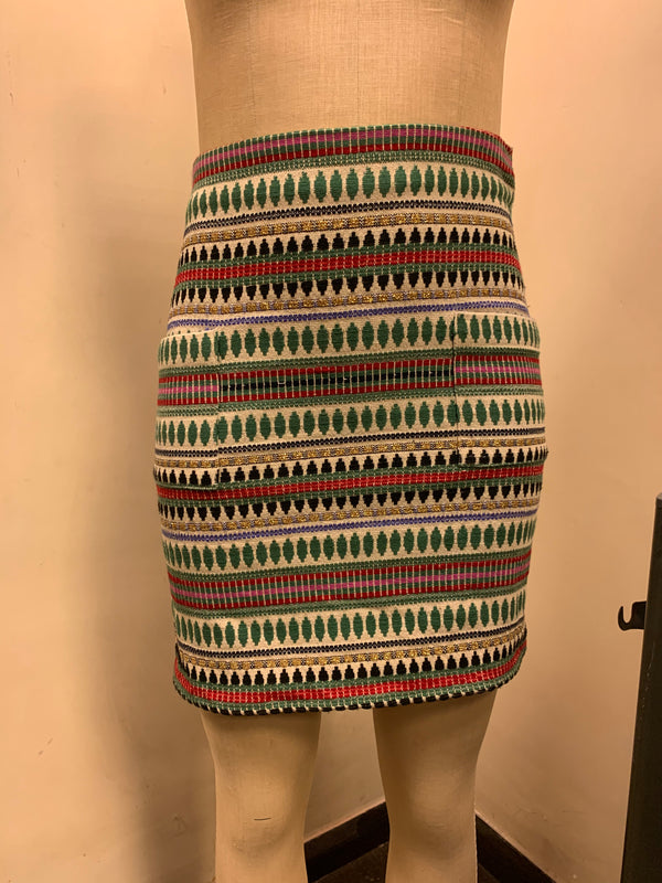 Miranda Tweed Skirt Fit Sample