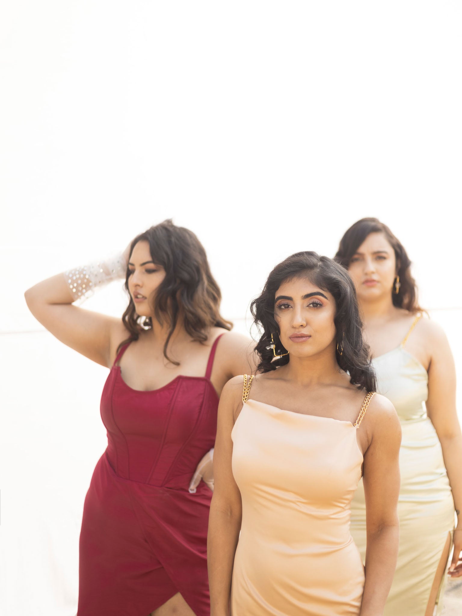 Laurie Silk-Satin Midi Dress
