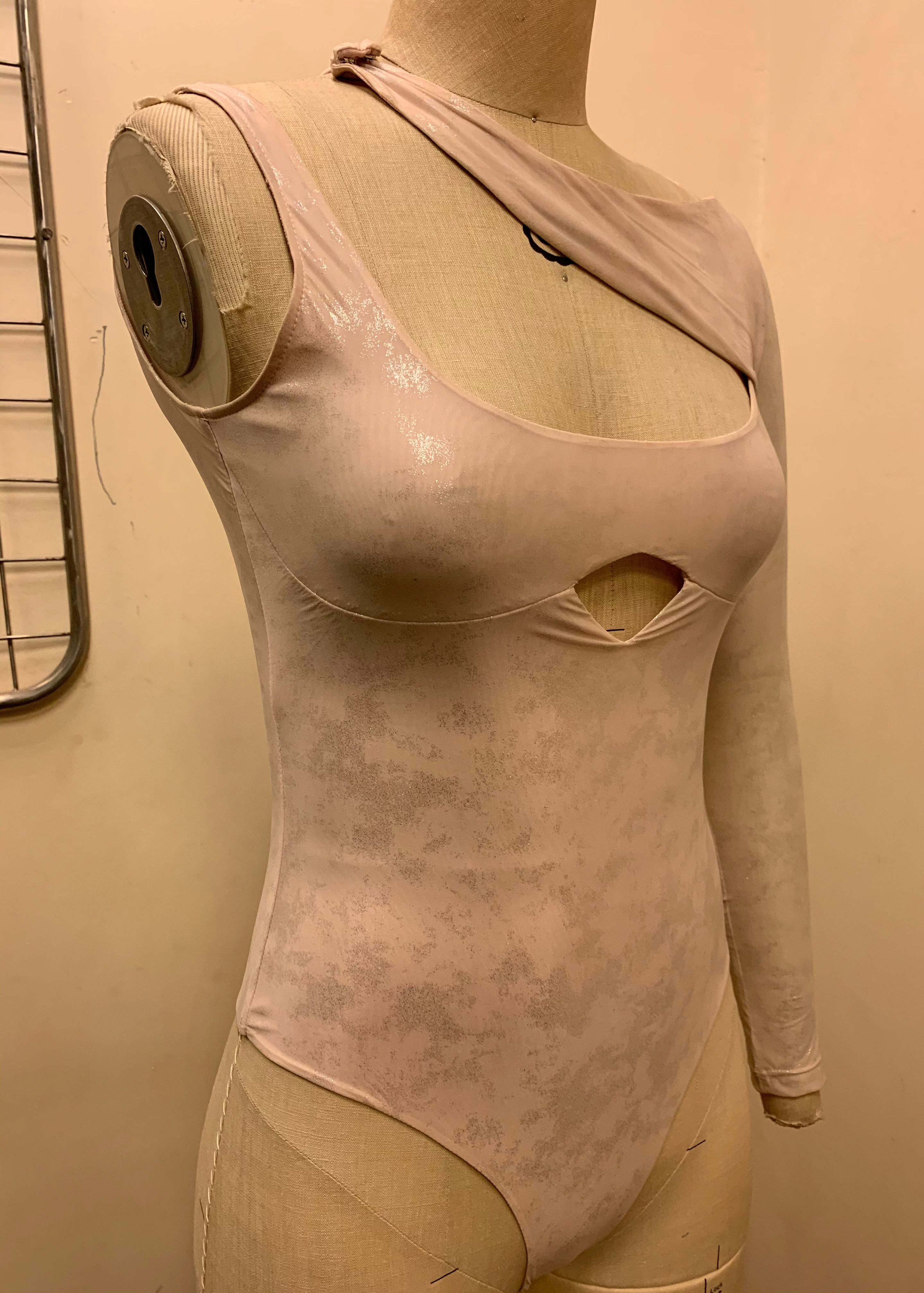 Petula Bodysuit Fit Sample with a sleek and form-fitting design, showcasing the bodysuit's tailored silhouette