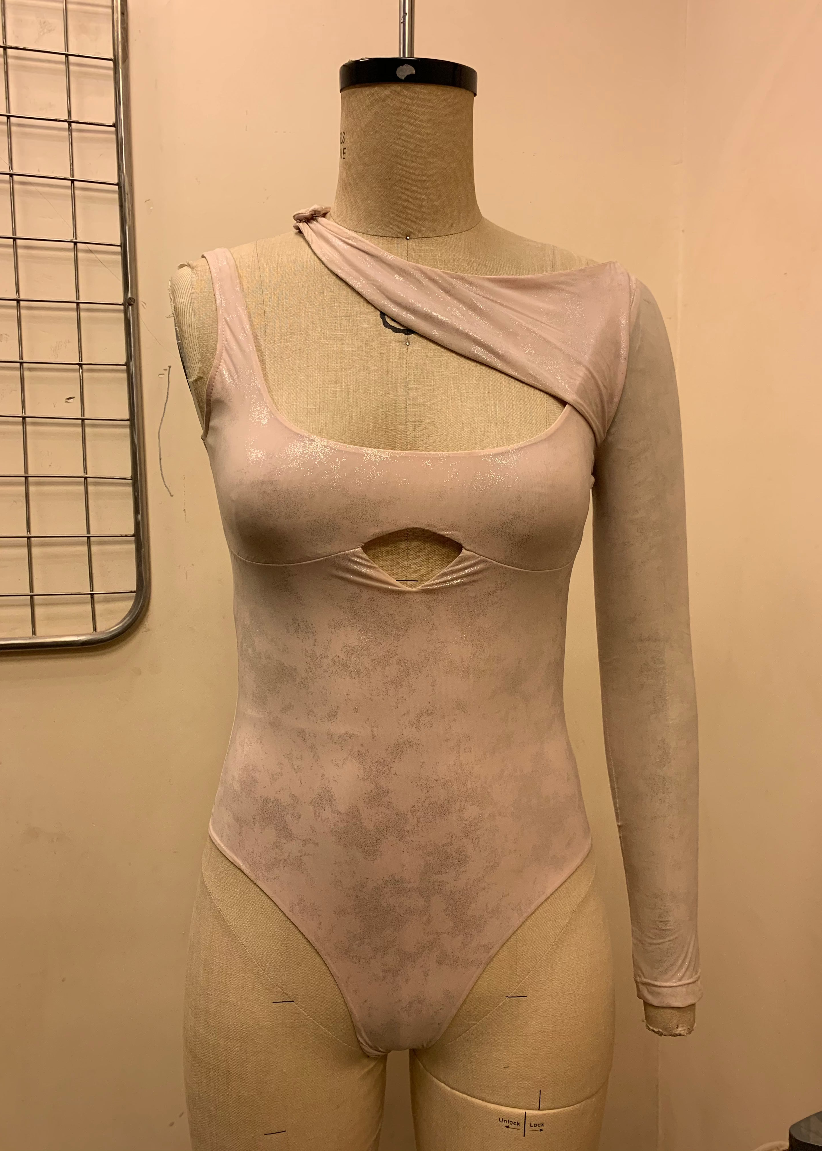 Petula Bodysuit Fit Sample with a sleek and form-fitting design, showcasing the bodysuit's tailored silhouette