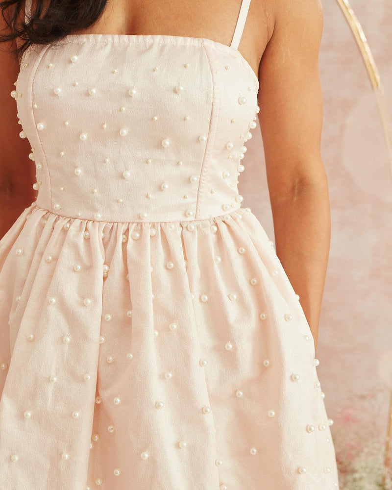 pearl white dress