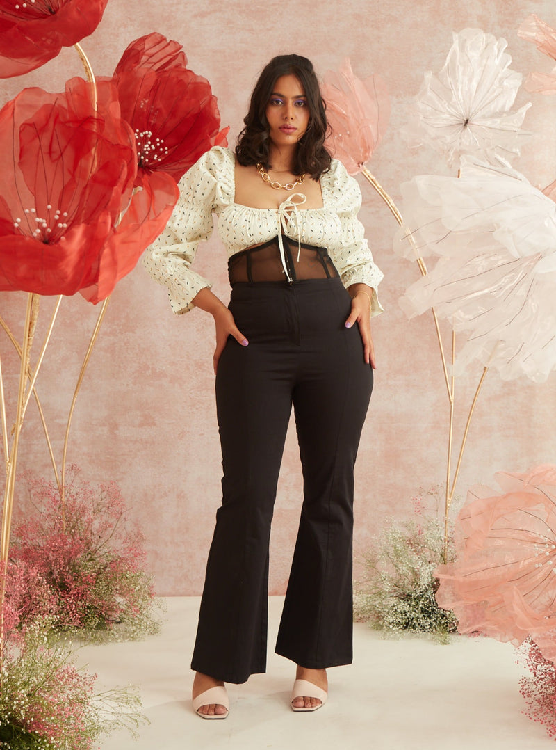 Percy High-Waist Corset Pants - Redefine Your Chic Statement Look